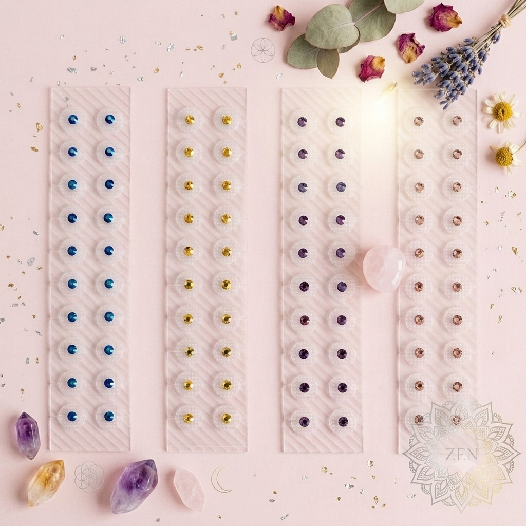 Balines swarovski colores parche transparente 100 piezas